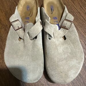 Birkenstock Mens 12 Suede Slippers